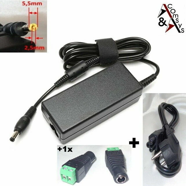 Transformador Pieza de Red Dc 12V 3A 4.2A 5A 6A 10A LED SMD RGB Strip Rayas + - Imagen 1 de 1