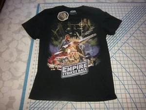 ADULT BLACK MEDIUM STAR WARS/THE EMPIRE STRIKES BACK T-SHIRT - NWT - Picture 1 of 2