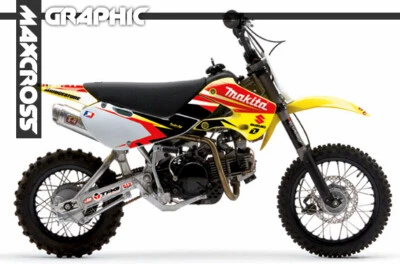 KIT GRÁFICOS MAXCROSS CALCOMANÍAS PEGATINA SUZUKI DRZ110 2004-2008 RM65 2006-2015 MT1 Foto 1 de 3