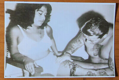 Bernard Kobel Traditional Tattoo Photo B&W Vintage Tattooed Woman Leg Panther • 14.68€