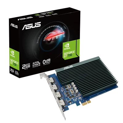 ASUS GeForce GT 730 2GB DDR5 Grafikkarte (4x HDMI, Single-Slot-Design) - Bild 1 von 4