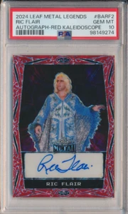 2024 Leaf Metal Legends Ric Flair Caleidoscopio Rosso Auto BA-RF2 #3/7 PSA 10 - Foto 1 di 2