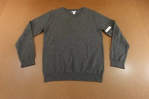 Amazon Essentials Unisex Kids Size 11-12 Gray Uniform Cotton V-Neck Sweater NWT - Picture 1 of 9