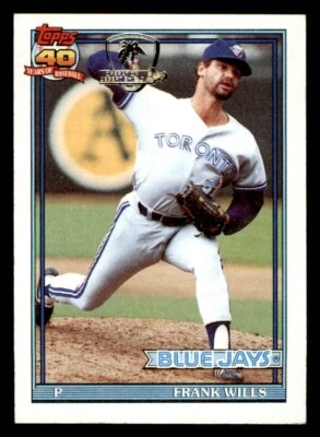 1991 Topps Desert Shield Baseball #213 Frank Wills NM/MT *e2 - Image 1 of 2