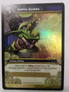 World of Warcraft WoW TCG Loot Card Goblin Gumbo Unscratched Unredeemed! - Picture 1 of 4