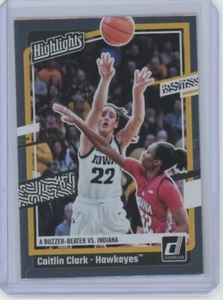 Tarjeta cromada Donruss Caitlin Clark Highlights metalizada 2024 #H6 - Imagen 1 de 2