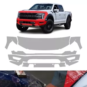 24 Ford F-150 Raptor Pre-Cut Partial Front Paint Protection Clear Film PPF - Picture 1 of 7