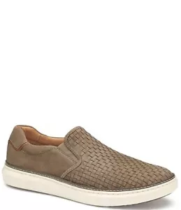 Johnston & Murphy McGuffey 2 Woven Slip-on In Taupe Nubuck- New in Box - Picture 1 of 3