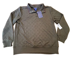 NWT Wilkens Bros Heritage Collection Sweater Olive Pullover Women's Size Large - Picture 1 of 12