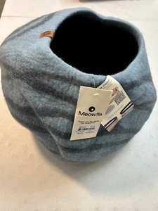 Meowfia Cat Cave Bed Merino Wool aquarmarine size medium new - Picture 1 of 6