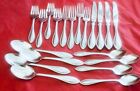 20 Pc Oneida Arbor American Harmony Stainless Flatware Beaded 4 5Pc Place Sets