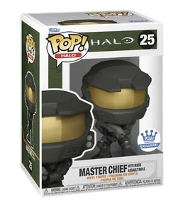 MASTER CHIEF WITH MA5B 25 HALO 20th Anniversary FUNKO EXCLUSIVE In Protector!!! - Picture 1 of 3
