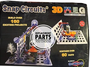 Snap Circuits 3D Construction Model SC-3DMEG 2017 REPLACEMENT PARTS YOU PICK - Picture 1 of 38