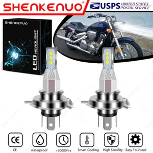 For Honda VTX1300C VTX1300R/S/T 2004-2009 2X 9003 H4 LED Headlights Bulbs White - Bild 1 von 12