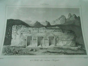 Gravure 1843 - Guatemala 2ème salle du temple de Mitla - Picture 1 of 1