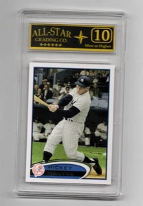 2012 Topps #7 Mickey Mantle GRADED ALL-STAR Mint "10" Yankees - Picture 1 of 2