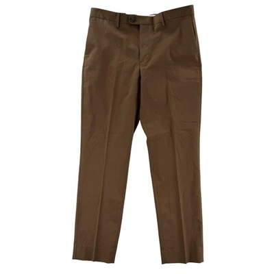Banana Republic Pants Mens 34x32 Brown Tailored Fit Tapered Leg Dress Flat Front - Image 1 of 4