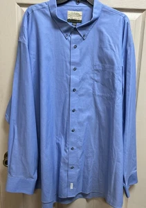Cabela's Outfitter Series Mens 4XL Blue Long Sleeve Button Up - Picture 1 of 5
