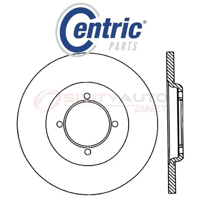 Centric C-TEK Disc Brake Rotor for 1978-1983 Plymouth Sapporo 1.6L 2.6L L4 - tr - Imagem 1 de 4