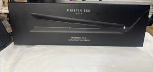 Kristin Ess Hair NANOBLACK Flat Iron 3-IN-One 1.25" inch Ceramic Plates - Picture 1 of 7