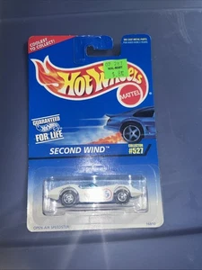 1996 Vintage Hot Wheels Blue/White Card Collector #527 SECOND WIND 16810 - Picture 1 of 3