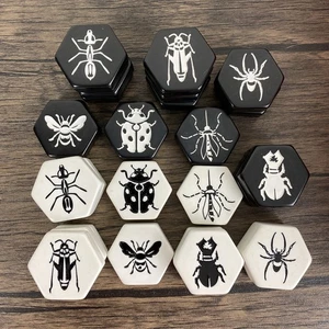 Hive Carbon The Board Game Black White Tile Individual Replacement Piece Gen 42 - Picture 1 of 31