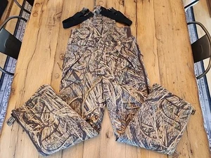 Cabelas 34x28 Shadow Grass Camouflage Quilted Liner Full Side Zipper Bibs  - Bild 1 von 7