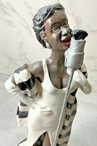 Statua statuina vintage Billie Holiday cantante jazz 11,5" da collezione - Foto 1 di 11