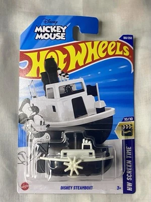 Hot Wheels 2025 Disney Steamboat Mickey Mouse #166 Mainline - Image 1 of 2