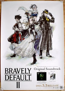 Bravely Default II 2 RARE NS Switch 51.5cm x 73cm Japanese Promotional Poster - Picture 1 of 1