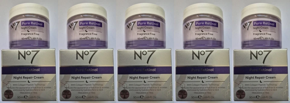 Lift & Luminate Enhance With No7 Advanced Pure Retinol Night Repair Cream 1x50ml