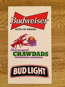 1994-95 Shreveport Crawdads Basketball Schedule sponsored Budweiser - Picture 1 of 2