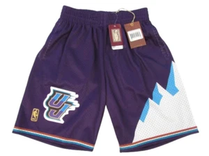 New 1996 Utah Jazz Mens Sizes Mitchell & Ness Purple Swingman Shorts $80 - Picture 1 of 7