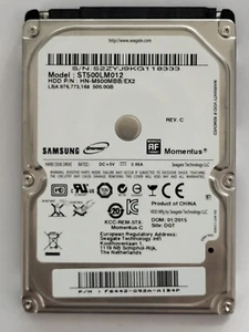 ST500LM012, HN-M500MBB/EX2, FW: 2BA30001, JAN 2015, Samsung 500Gb 2.5" SATA HDD - Picture 1 of 2