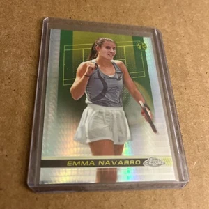 2024 Topps Chrome Tennis EMMA NAVARRO 1st RC Prism Refractor #141 - Picture 1 of 2