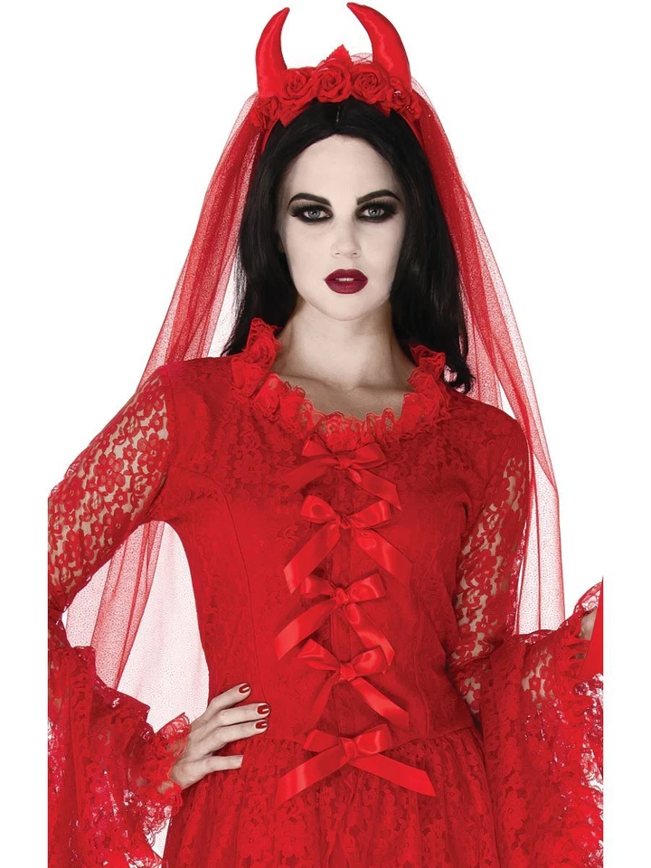 Злодейская вуаль костюм аксессуар для взрослых Хэллоуин - Изображение 1 из 1