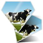 2 x Diamantaufkleber 7,5 cm - Holstein Friesische Kuh Bauernhof #13030