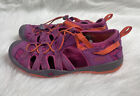 Keen Girl&#39;s Moxie Waterproof Closed Toe Sandals Purple Wine/Pink/Orange Size 1