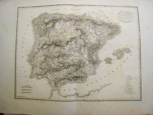Map Spain Original. Dyonnet. Paris 1850-60 - Picture 1 of 1
