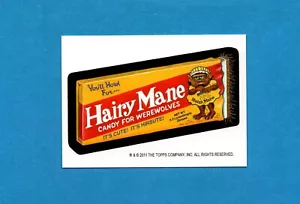 Hairy Mane WACKY HALLOWEEN Packages Trading Card 2011 Artists Bio JAY LYNCH - Picture 1 of 2