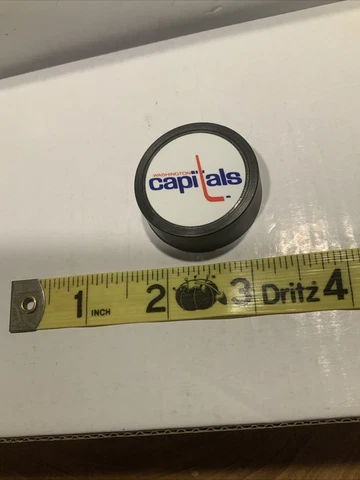 Vintage Washington Capitals Hockey Puck Magnet NHL Cover