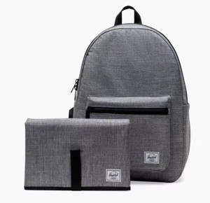 Herschel Nova Sprout Diaper Bag Backpack with Changing Pad Raven Crosshatch NWT - Picture 1 of 10