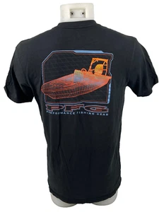 Columbia PFG Men Large Black T Shirt Fishing Boat - Picture 1 of 8