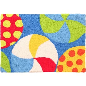 Jellybean - 30x20 Indoor/Outdoor Accent Rug - Beach Balls - Picture 1 of 1