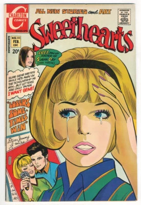 Charlton Sweethearts #122 1972 7.5 VF- OW pages. Nice! - Image 1 of 2