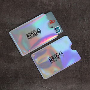 10PCS Anti RFID Blocking Card Sleeve-Secure Credit/Debit Card Holder ID Wallet