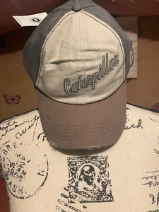 Unisex Distressed Brown, Grey & Khaki CAT Hat - One Size - Picture 1 of 8