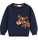 Little Hand Boys Sweatshirt Christmas Xmas Jumper Kids Cute Long Sleeve 6-7Years