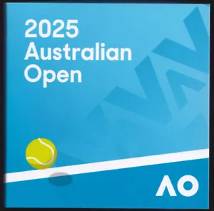 Australia 2025 $2 Privy Mark Womans Australian Open Yellow Coin - Picture 1 of 3