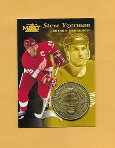 96-97 Pinnacle Mint COIN CARD # 12 STEVE YZERMAN DETROIT RED WINGS * RARE - Picture 1 of 1